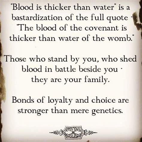 Blood Is Thicker Than Water Full Quote - ShortQuotes.cc