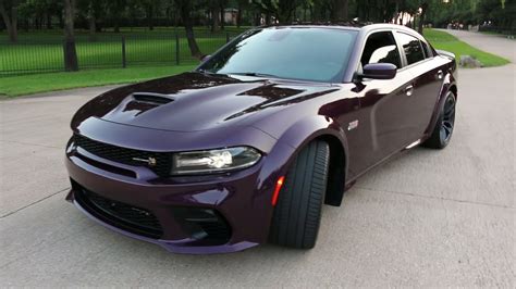 2020 Dodge Charger Scatpack Widebody, 485hp, hemi, hellraisin purple - YouTube