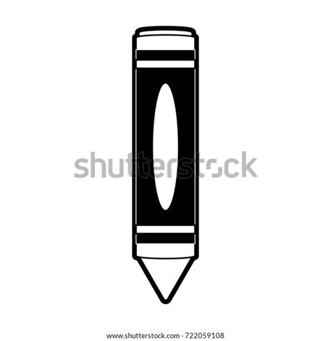 Yellow Crayon Drawing Icon Image Stock Vector (Royalty Free) 722059108