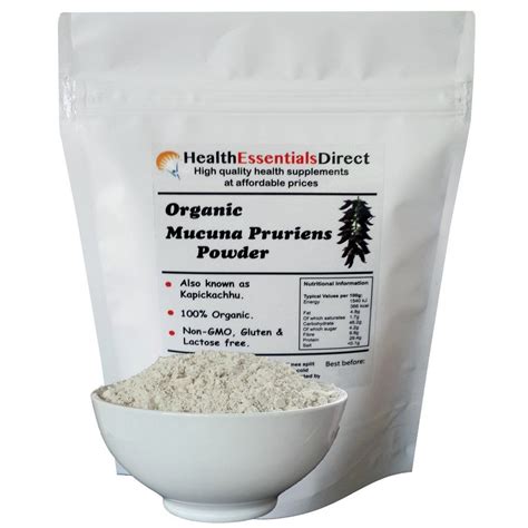 Organic Mucuna Pruriens Powder (Bodybuilding, Wellbeing) | Nutrition, Organic, Lactose free