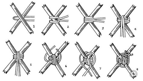 Diagonal Lashing Knot | Camping knots, Survival knots, Knots