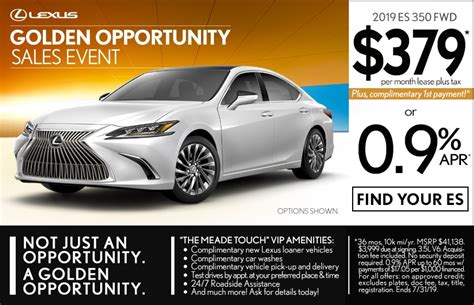 New Lexus Vehicle Finance & Lease Offers in Southfield, MI | Meade ...