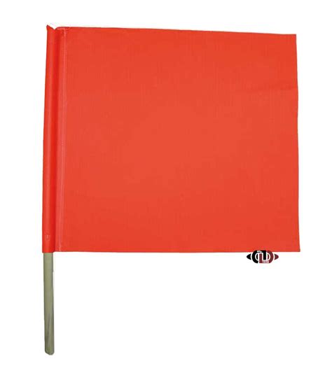 18" x 18" Red Polyester Safety Flag on 24" Dowel SF-FLG-24DOWEL ...