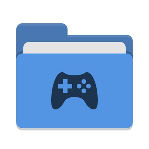 Folder blue games Icon | Papirus Places Iconpack | Papirus Dev Team