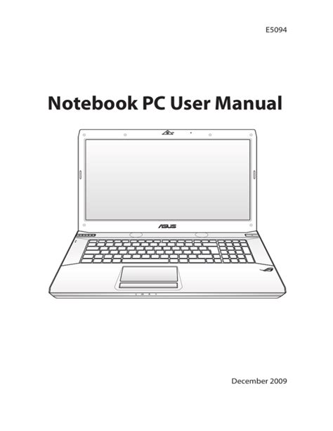 Notebook PC User Manual