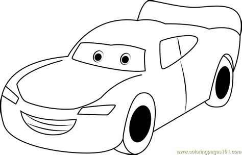 Lightning McQueen printable coloring page for kids and adults ...