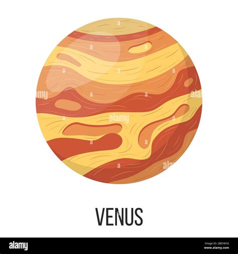 Venus planet isolated on white background. Planet of solar system ...