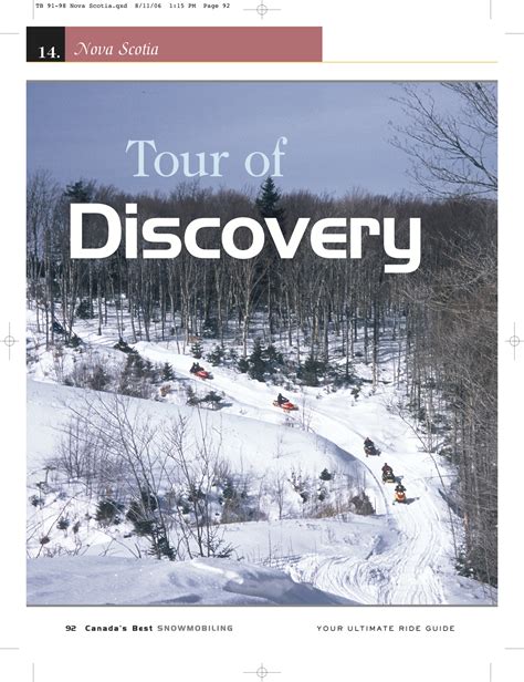 Snowmobile Nova Scotia Canada Tour Planner - Intrepid Snowmobiler