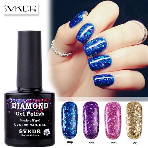 Aliexpress.com : Buy SVKDR 10ML Diamond Glitter Gel Nail Polish Nail Art Nail Gel Polish UV&LED ...