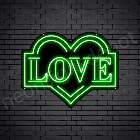 Love Heart Shape Neon Sign - Neon Signs Depot