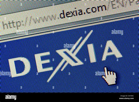 Dexia bank logo and website close up Stock Photo - Alamy