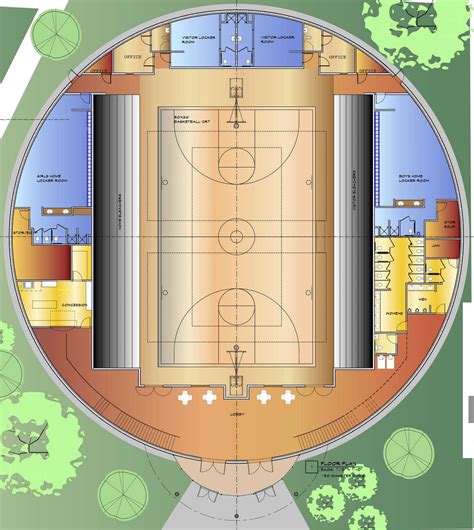 High School Gymnasium Floor Plan