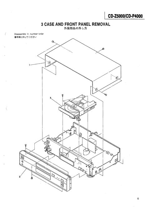 Service Manual for TEAC CD-P4000 - Download