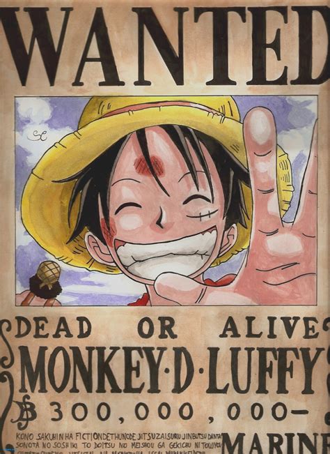 Luffy Wanted Poster Wallpapers - Wallpaper Cave