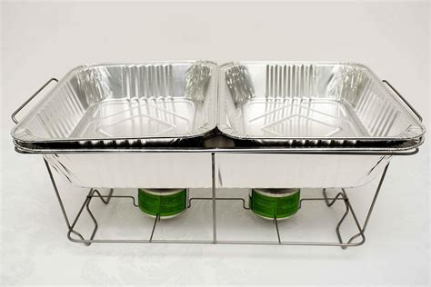 5 x Disposable Chafing Dish Sets Food Pans Catering Food Parties Events BBQS: Amazon.co.uk ...