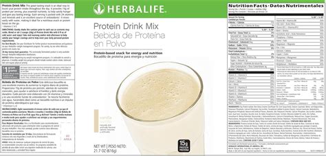 Herbalife Nutrition Label | Besto Blog