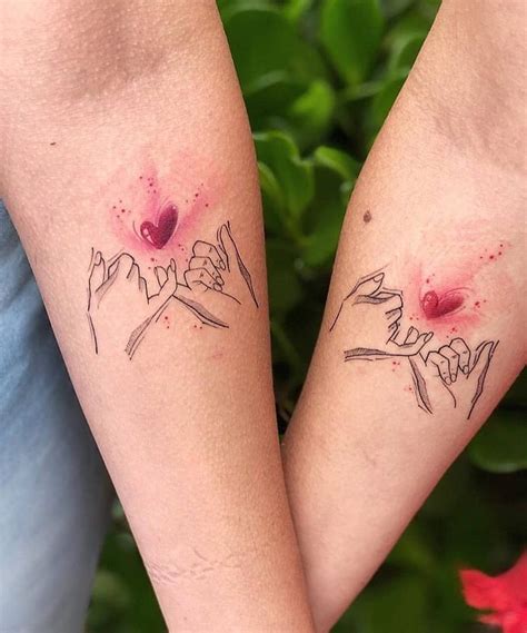 love tattoo for best friends or couples | Tiny Tattoo inc.