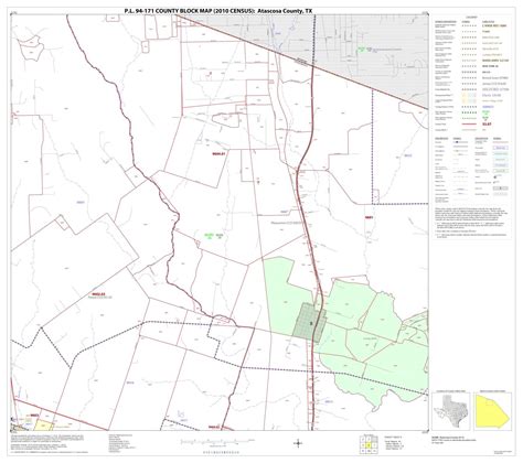 P.L. 94-171 County Block Map (2010 Census): Atascosa County, Block 6 ...