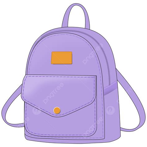 School Bags PNG Image, Girl Purple School Bag, Bag, School Bag, Purple ...