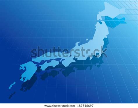 Japan Map Network Vector Stock Vector (Royalty Free) 187516697 | Shutterstock