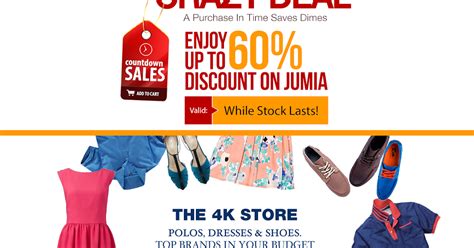 YCFOnline: Jumia.com.ng; Crazy Deal + Weekend Sale + 4K Store & More Shopping Deals