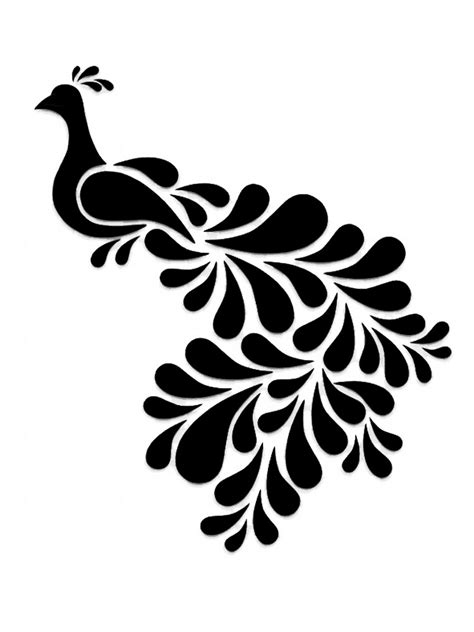 Free printable Peacock stencils and templates