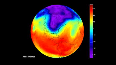 Here’s what the polar vortex looks like from NASA’s heat-mapping satellite