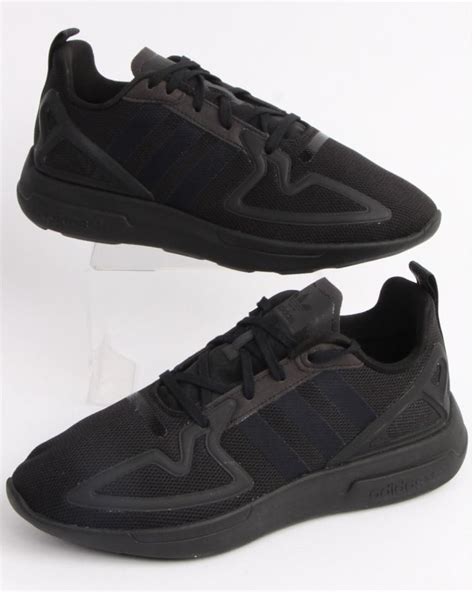 Adidas Zx 2k Flux Trainers Black - adidas At 80s Casual Classics