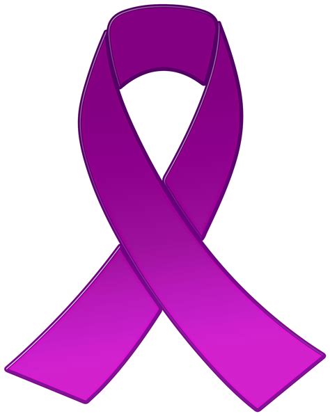 Purple Awareness Ribbon PNG Clipart - Best WEB Clipart