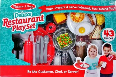 Melissa & Doug Deluxe Restaurant Play Set 43 Pcs for sale online | eBay