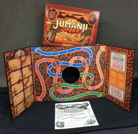 '17 Jumanji Board Game~ ONLY Game Board, Instructions, and Box~ No Other Pieces - BND Treasure Chest