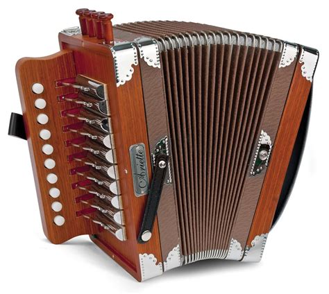 NEW Brown Hohner Ariette Diatonic Button Accordion Key of C LMMH 10 2 - 48667349124