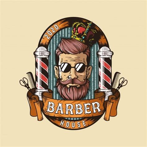 Premium Vector | Barber shop logo | Shop logo, Barber logo, Barber shop