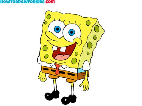 How to Draw SpongeBob - Easy Drawing Tutorial For Kids