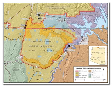 Vermilion Cliffs Arizona Map | Australia Map