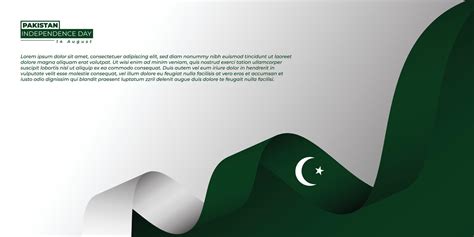 Pakistan Independence Day design with flying pakistan flag. 6173562 ...