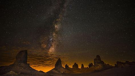 Desert Night Sky Wallpaper