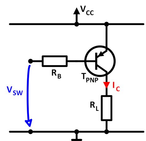 PNP Transistor als Schalter