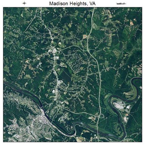 Aerial Photography Map of Madison Heights, VA Virginia