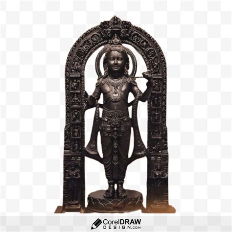 Download Shree Ram Real Mandir Ayodhya statue,Murti,idol,Sculpture Image Png In High Quality For ...