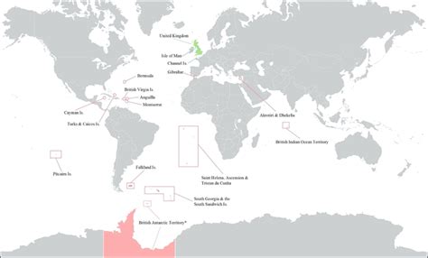 Map showing the 14 UK Overseas Territories. | Download Scientific Diagram