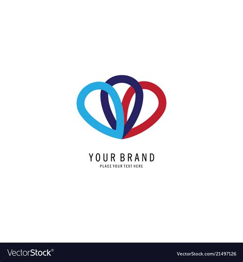 Shape infinity abstract logo Royalty Free Vector Image