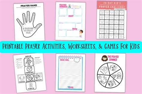 Printable Prayer Activities, Worksheets, & Games For Kids