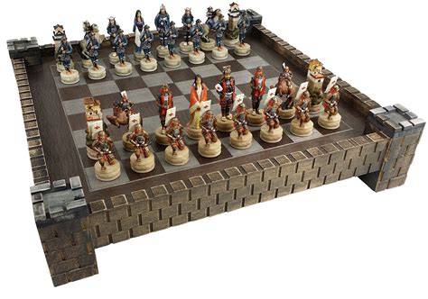 Buy Japanese Samurai Warrior Oriental Chess Set w/ 17" Castle Fortress ...