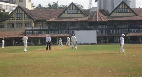 Bombay Gymkhana and cricket pitch. The scene in the book takes place at night, but here's what ...