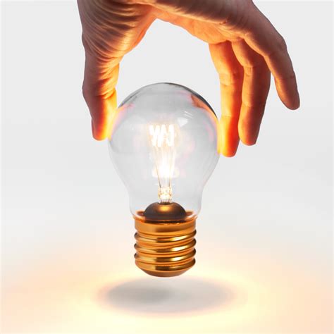 Cordless Lightbulb : Battery powered filament light.