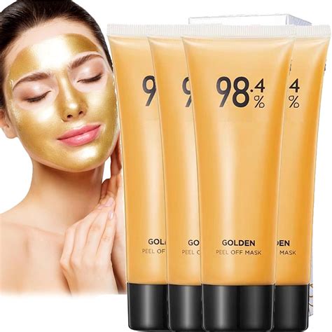 Amazon.com : 98.4 Face Mask, Gold Foil Peel Off Mask, 98.4% Beilingmei ...