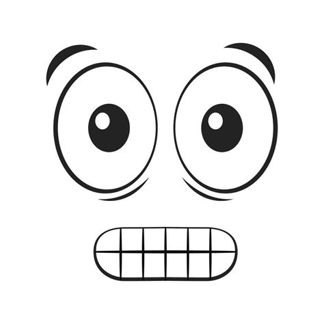 Grimace face cartoon vector illustration 24268956 Vector Art at Vecteezy