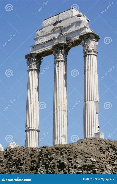 Ruined Roman Pillars / Columns Stock Photography - Image: 8231972