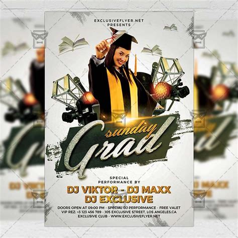 Graduation Flyer Template: Get Creative With Your Graduation ...